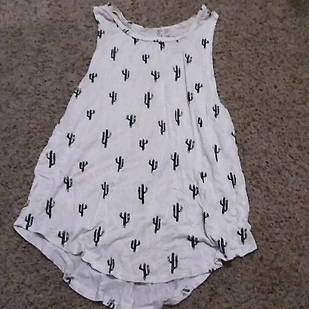 Cactus pattern tank top